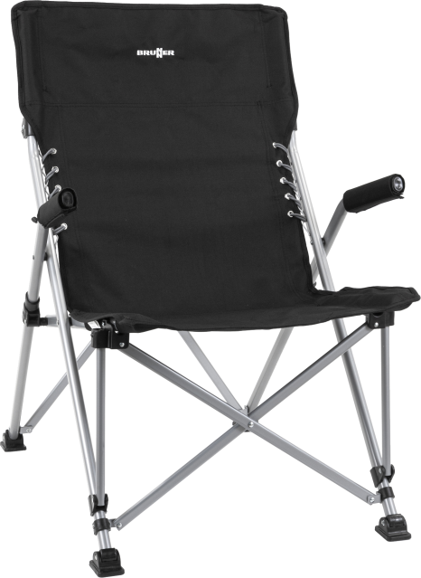 BRUNNER® Raptor Suspension Campingstuhl Schwarz/Weiß