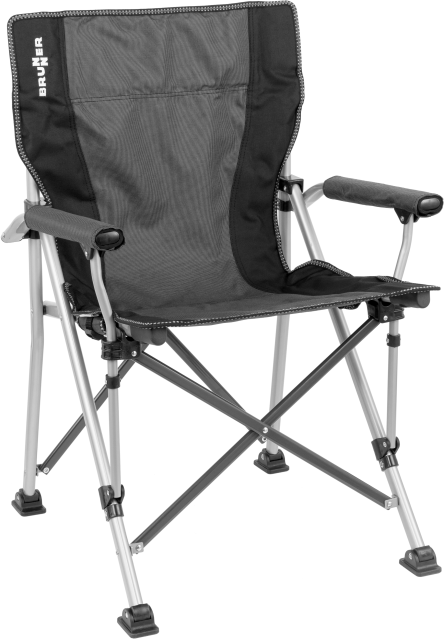 BRUNNER® Raptor Campingstuhl Schwarz/Weiß