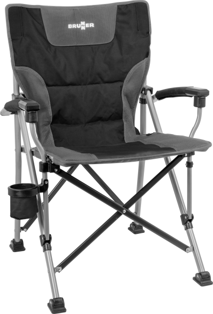 BRUNNER® Raptor Compack Campingstuhl Schwarz/Weiß