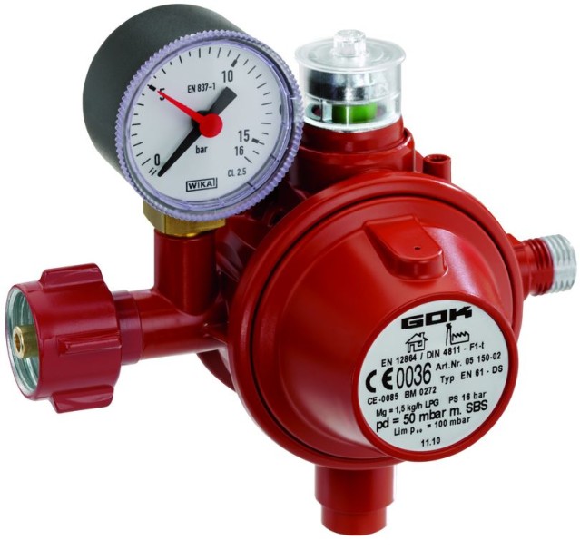 GOK Regolatore Bassa Pressione Tipo EN61-DS Ps 16 BAR Con 50 Mbar 1,5 - Foto 12