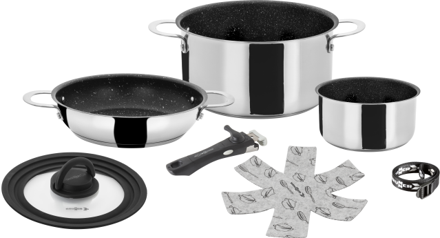 BRUNNER® Academy Vacum Ø 20 cm Camping-Kochtopf Antihaft