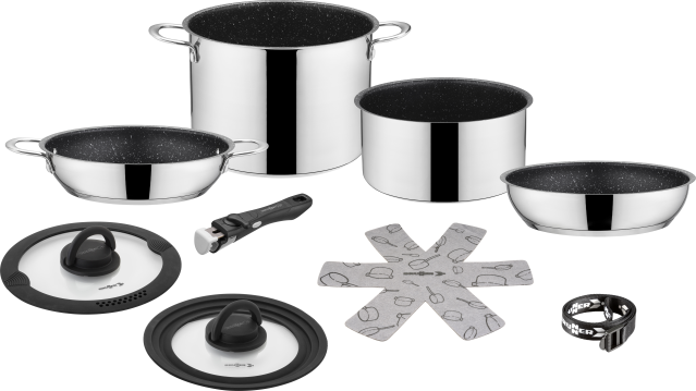 BRUNNER® Academy Vacum Ø 22 cm Camping-Kochtopf Antihaft