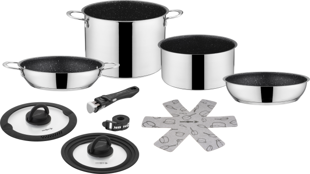 BRUNNER® Academy Vacum Ø 22 cm Camping-Kochtopf Antihaft