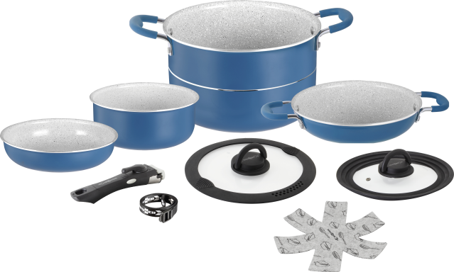 BRUNNER® Carezza 7+1 Ø 22 cm Camping-Kochtopf Antihaft