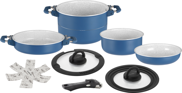 BRUNNER® Carezza Magnet 7pcs Ø 20 cm Camping-Kochtopf Antihaft