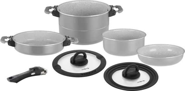 BRUNNER® Fusion 7+1 Ø 22 cm Camping-Kochtopf Antihaft