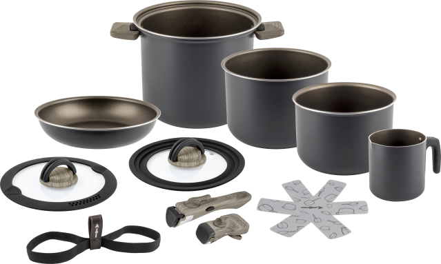 BRUNNER® Torralta Ø 22 cm Camping-Kochtopf Antihaft