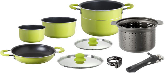 BRUNNER® Popote Juniper 8+1 Ø 22 cm Camping-Kochtopf Antihaft