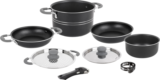 BRUNNER® Flavor 7+1 Ø 20 cm Camping-Kochtopf Antihaft