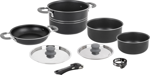 BRUNNER® Flavor 7+1 Ø 22 cm Camping-Kochtopf Antihaft