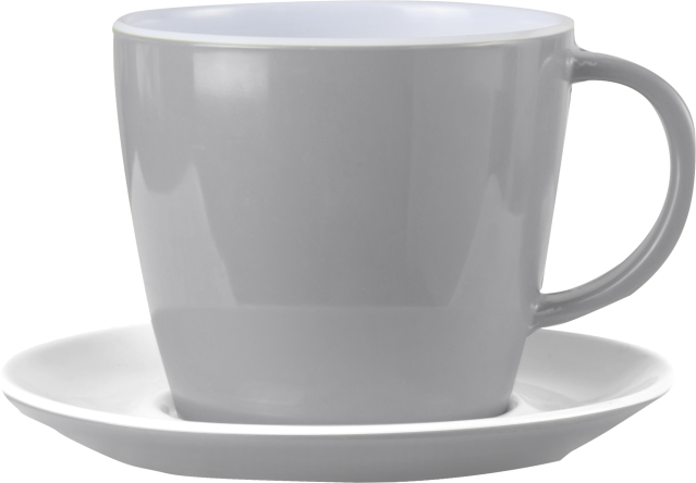 BRUNNER® Stone Touch Kaffeetasse mit Untertasse
