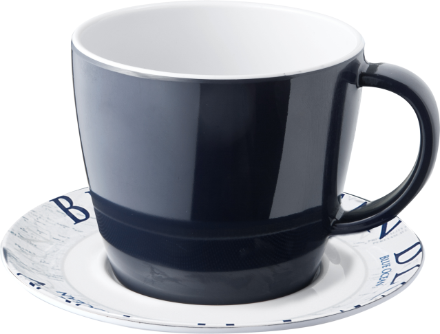 BRUNNER® Stone Touch Kaffeetasse mit Untertasse