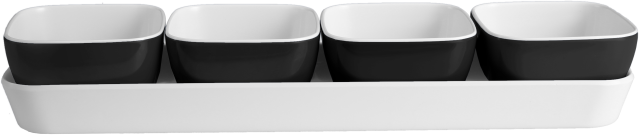 BRUNNER® Appetizer black Dip-Set Schwarz