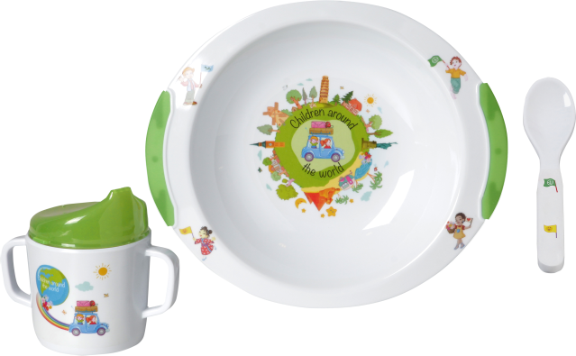 BRUNNER® Around the world 6M+ Kinder-Geschirr-Set