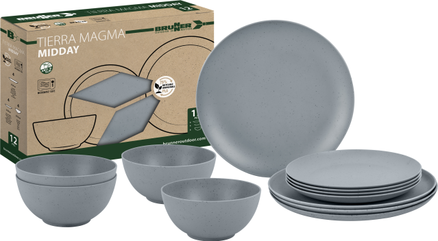 BRUNNER® Midday PLA Tierra Magma Geschirr-Set Tierra Magma