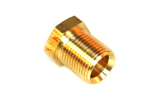 DREHMEISTER Screw-in connector (brass) M12x1 D. 8 mm L. 15 mm