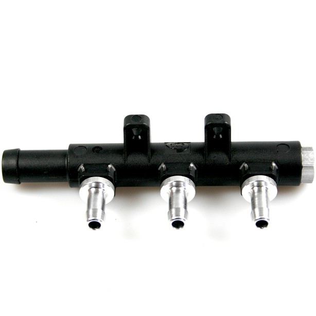 RAIL 3 cylinder manifold for single injectors (12 mm/6 mm)