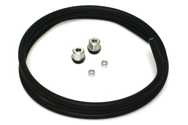Faro condotto in alluminio 8mm condotto di riempimento KIT (2m incl. raccordi ) 67R-01 omologato