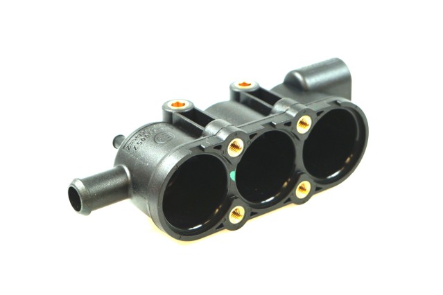MED injection rail 3 cylinders without sensor connection for GI25 injectors