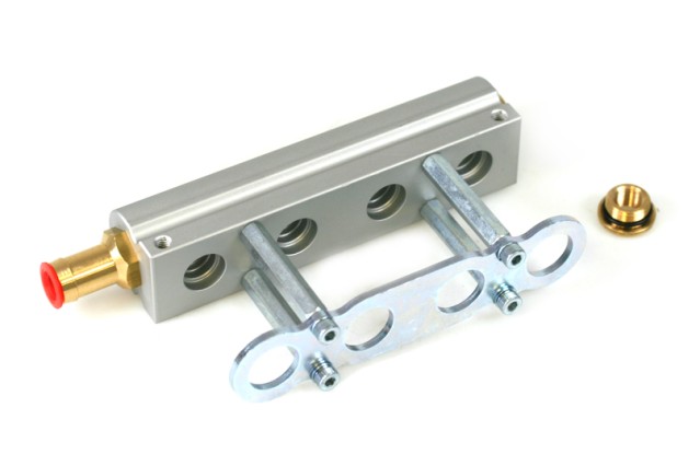 HANA 4 cylinder aluminum rail for H2001 injectors 67R-01