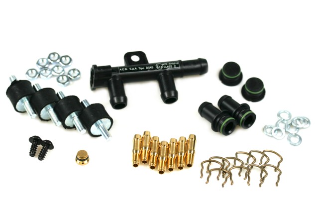 Landi Renzo kit de montage pour injecteurs EVO 6 cylindres (12mm)
