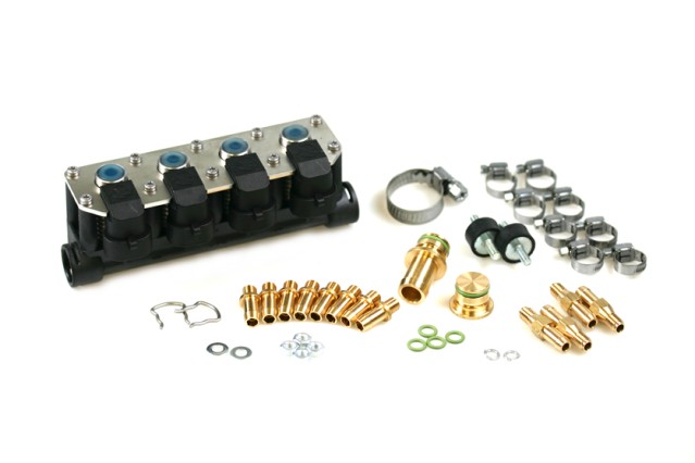 AC Injektor LPG CNG  W02 - 4 Zylinder inkl. Montagematerial