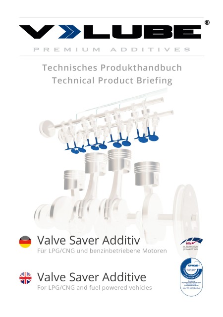 V-LUBE Información técnica del producto alemán + inglés