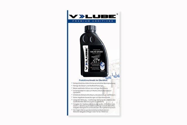 V-LUBE flyer for final consumer refil lset - 100pcs