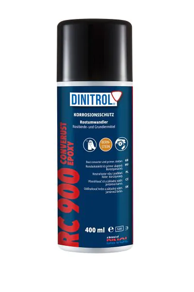 DINITROL RC900 Convertitore di ruggine Bombola spray da 400 ml, ambra