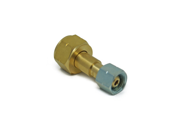 DREHMEISTER LPG transfer nozzle for small propane cylinders, craftsmans cylinder W 21.8 x G 3/8 LH