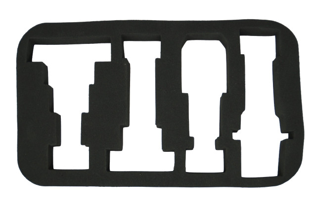 DREHMEISTER Konturgeschnittene Schaumstoffeinlage für Adapter-Etui 107593 (unten)