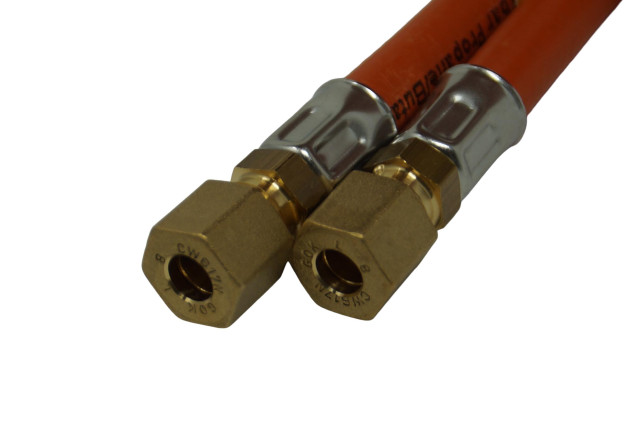 [2025] GOK Schlauchleitung Gas PS10bar bds. RVS8 x 400 MS