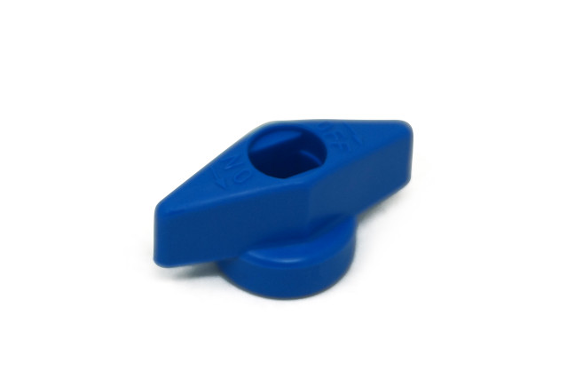 Rotarex Absperrhahn für ALUGAS TRAVELMate Multiventil, blau