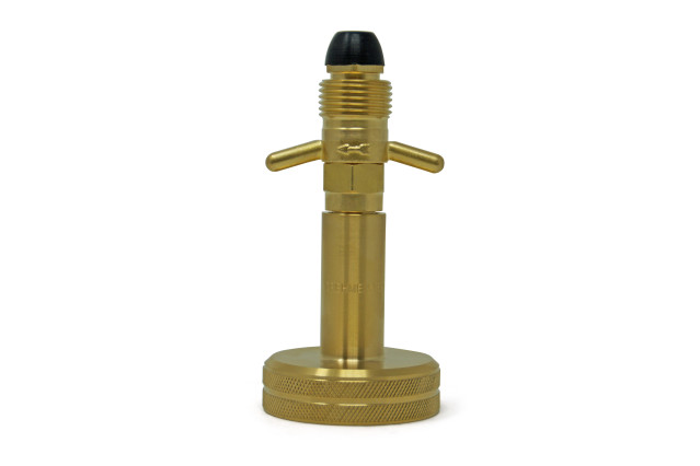 DREHMEISTER DISH Gas cylinder adapter Camping gas adapter 0.880-14 NGO LH (G.10) - 113 mm