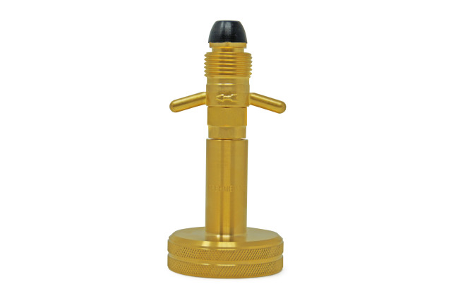 DREHMEISTER DISH Gas cylinder adapter Camping gas adapter 0.880-14 NGO LH (G.10) - 113 mm