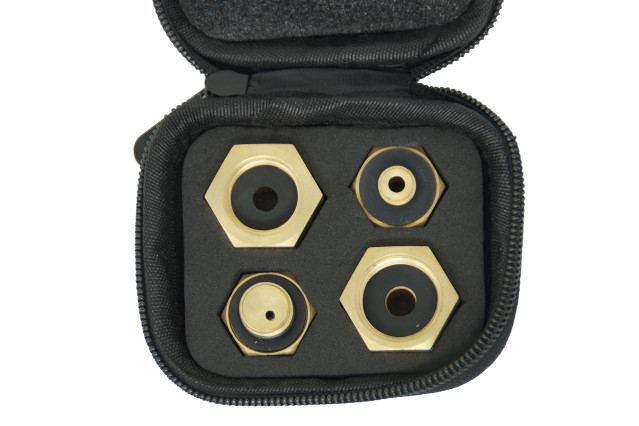 DREHMEISTER Gas Flaschen Adapter Set EU inkl. Etui - Gas-Entnahme (4-teilig)