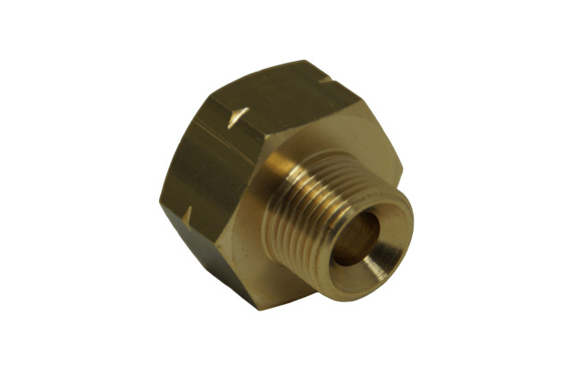 Gas Entnahmestutzen W21.8 x 1/14 LH (G.12) auf G3/8’’LH (außen)