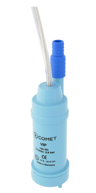 COMET Tauchpumpe VIP 12 V, 1,0 m Kabel, mit Entlüftungsstutzen