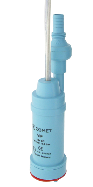 COMET pompe submersible VIP 12 V, câble de 1,0 m, clapet anti-retour avec purgeur dair et filtre