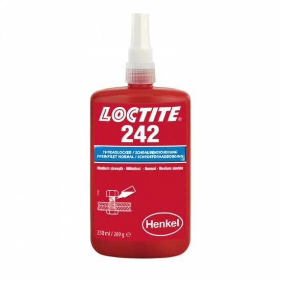 LOCTITE® 242 - 250 ml threadlocker medium strength, medium viscosity