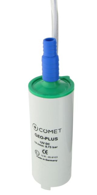 COMET GEO-PLUS 12 V pompa sommersa 1,0 m di cavo con ugello di sfiato