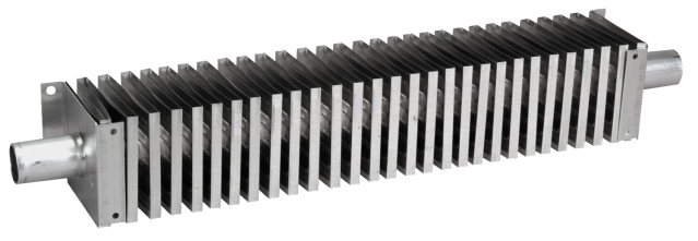 ALDE aluminium convector 60 x 60 mm, length 1900 mm, Ø 22 mm