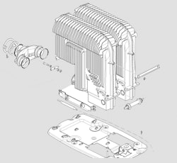 Truma ressort de retenue pour lhabillage adapté au chauffage à gaz Truma S3002/S5002