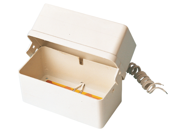 COMET caja de batería gris claro, 1 m de cable