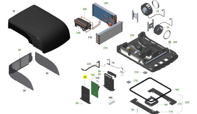 Truma Elektronikgehäuse für Aventa Compact Dachklimaanlage