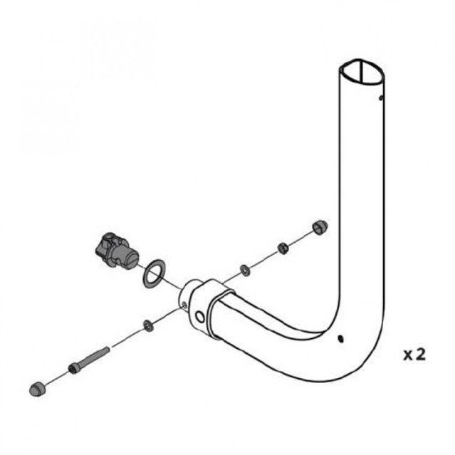 Adaptateur porte-vélo Thule pour fixation 4 points Fiamma