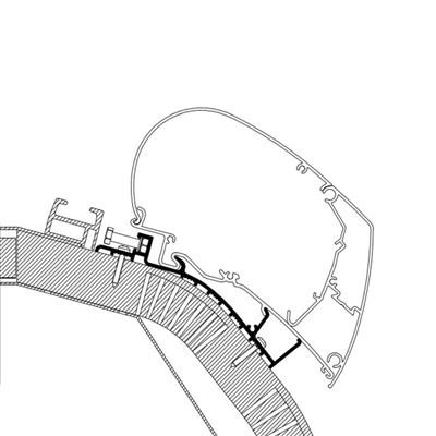 Thule Adapter Dach Carthago C-Line > 2014 - 4.50m