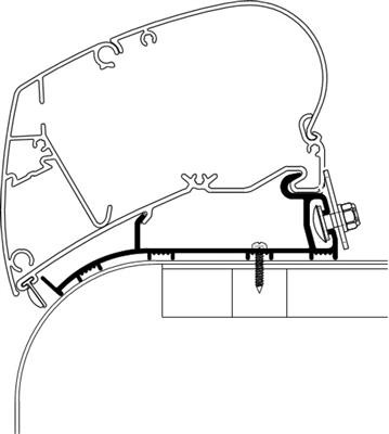 Thule Adapter Dach Hymer 2013 Nova Dach - 4.50m