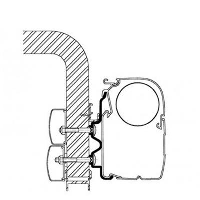 Adattatore Thule a parete Hymer 2016