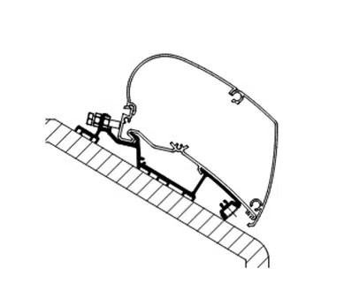 Thule Adapterdach Niesmann+Bischoff Smove 7.4B/E - 3.50m